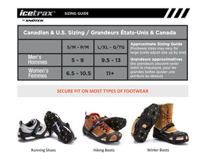 ICETRAX V3 Tungsten Ice Cleats with Straps Combo Pack