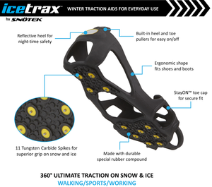 ICETRAX Pro Tungsten Grip Ice Cleats